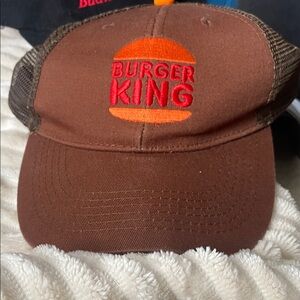 Burger King Brown Orange Logo Trucker Hat